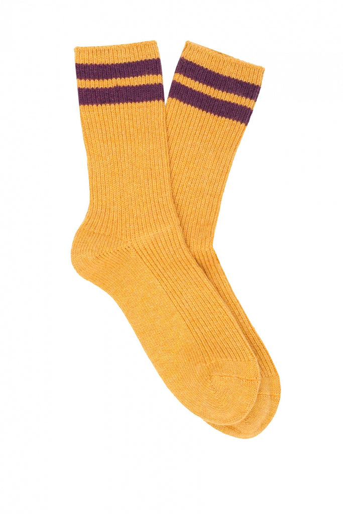 Cashmere Stripes Socks Women - Mustard – Escuyer